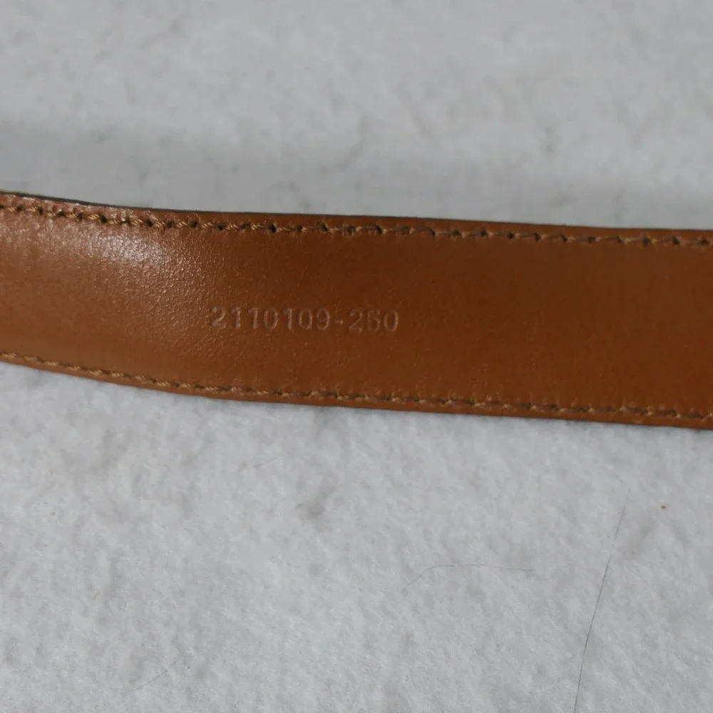 Polo Ralph Lauren Mens Leather Belt 42 Brown Made in Italy Classic Dress 2110109